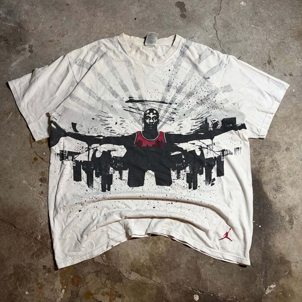 Nike Air Jordan Wingspan T-Shirt Michael Jordan Men's Size Large All Over Print